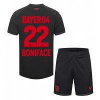 Camisa de time de futebol Bayer Leverkusen Victor Boniface #22 Replicas 1º Equipamento Infantil 2023-24 Manga Curta (+ Calças curtas)